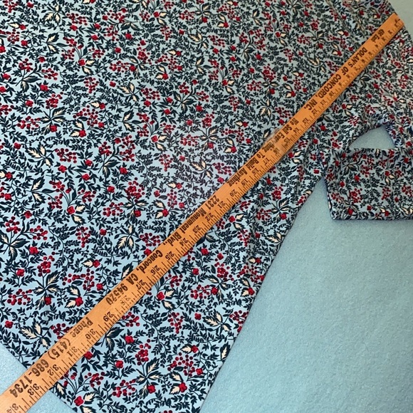 LAND’S END floral ditzy print long sleeve round neckline soft NEW size M - Picture 9 of 10